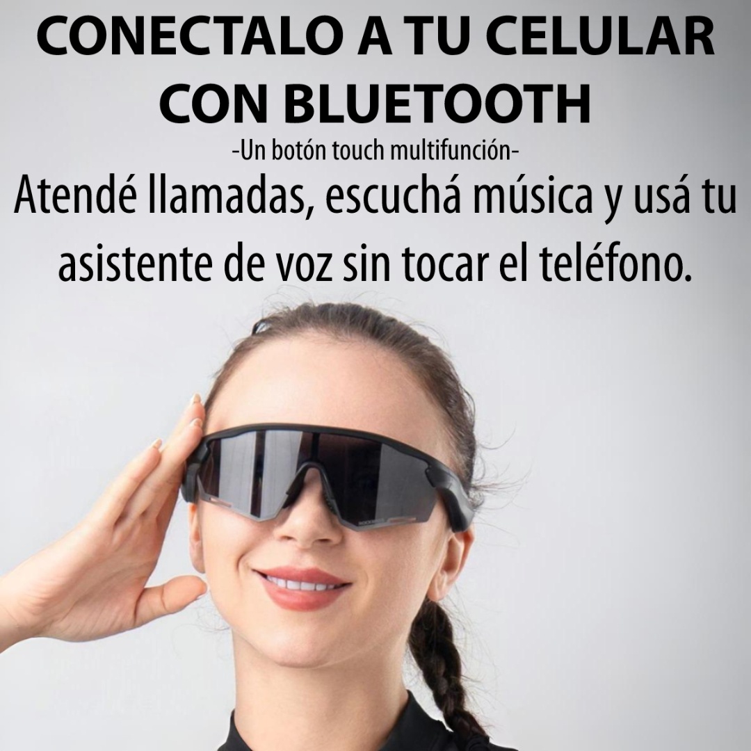 Lentes Deportivos Bluetooth Parlante Llamadas Polarizados Deporte