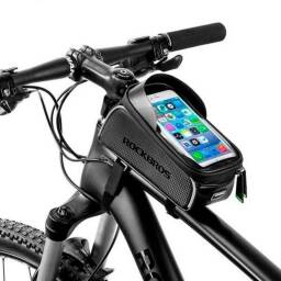 Bolso Soporte Impermeable de Celular para Cuadro de Bicicleta Con Touch