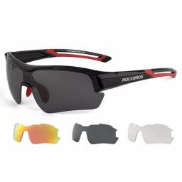 Lentes Ciclismo Micas Intercambiables Proteccin UV ROJO