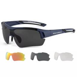 Lentes Ciclismo Micas Intercambiables Proteccin UV AZUL