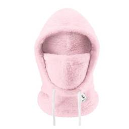 Pasamontaña Cuello Tejido Peludo Gorro Abrigo Moto Invierno Qunature ROSA