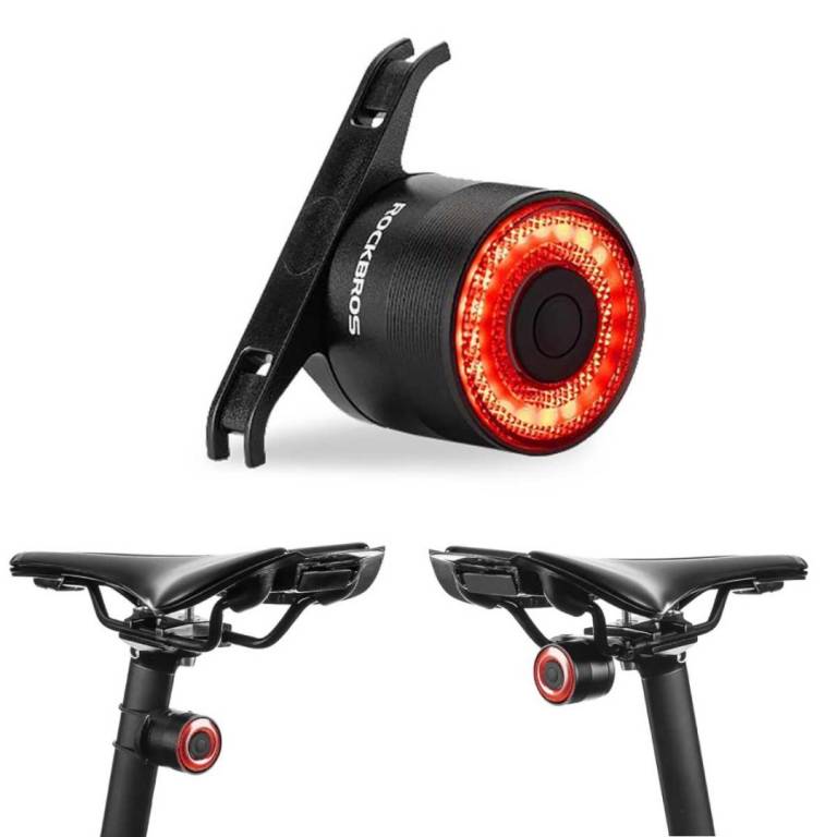 Luz Posterior Para Bicicleta Q3 Con Sensor De Frenado